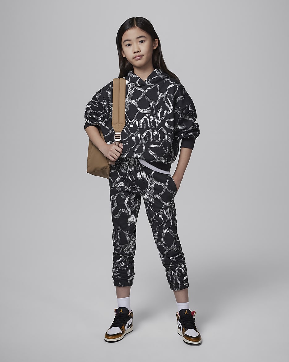 Jordan Brooklyn Fleece Hoodie mit Print altere Kinder Nike DE